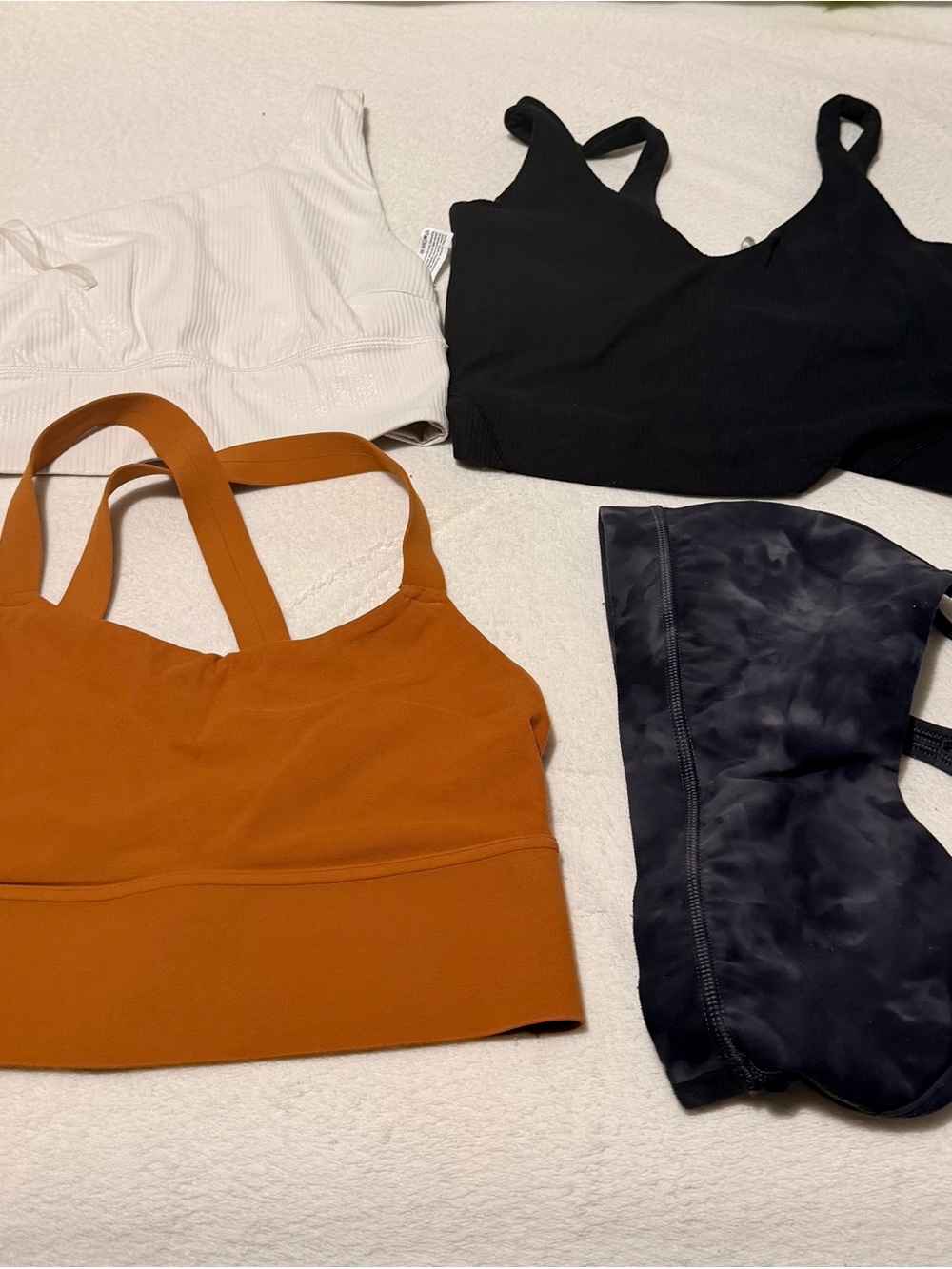 lululemon athletica Strappy Rust & Black Mix Sports Bras